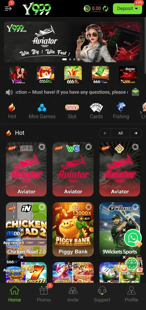 Y 999 Game Homepage Image